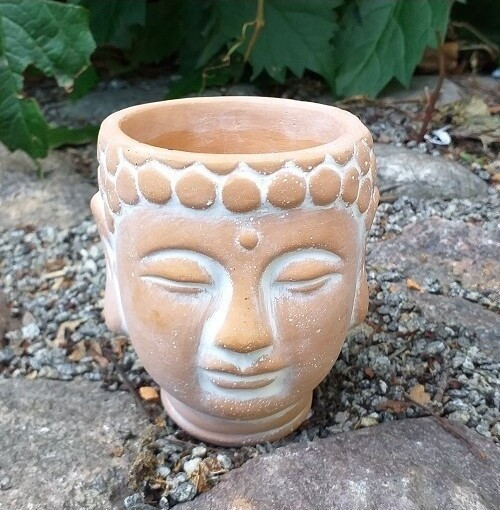 Doniczka Etno Budda terakota