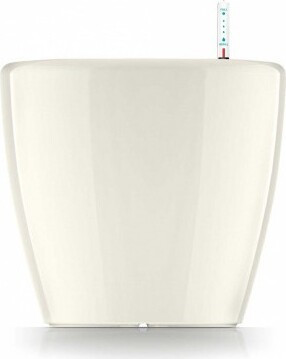 Okrągła kremowa donica z system nawadniającym