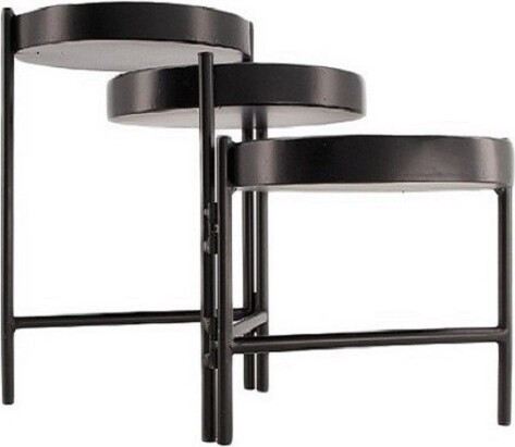 Stojak Boho składany potrójny czarny