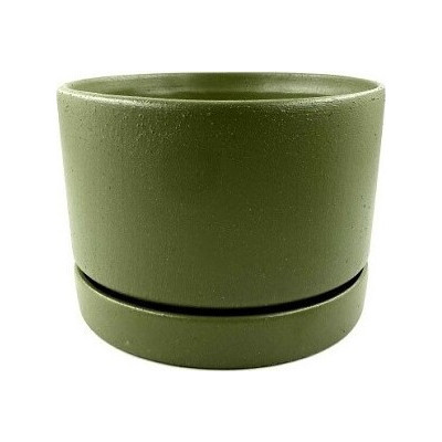 Doniczka Gładka walec oliwka