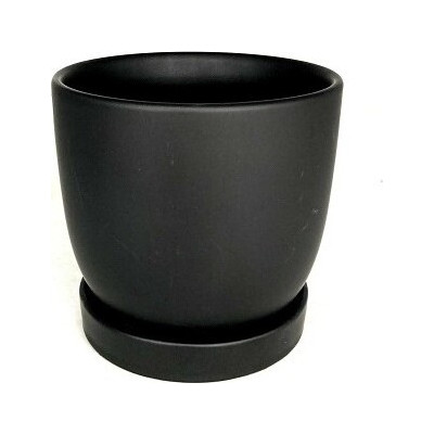 Doniczka Bao mini czarna mat