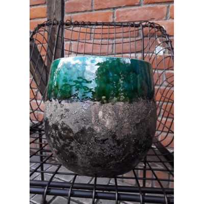 Doniczka Lindy zielona