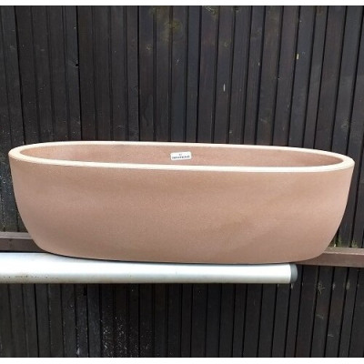 Donica włoska korytko owalne niskie havana