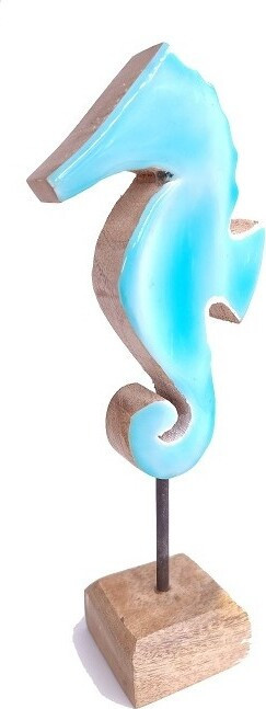 Konik morski turkus na stojaku