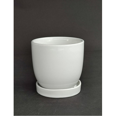 Doniczka Bao mini biała połysk