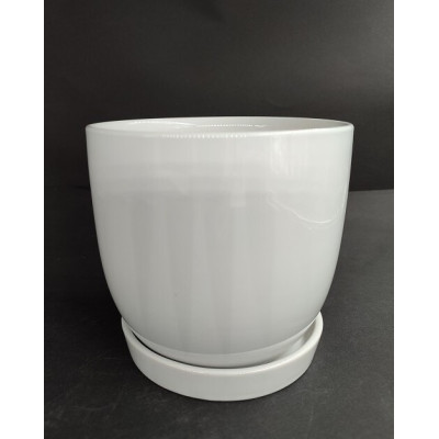 Doniczka Bao mini biała połysk