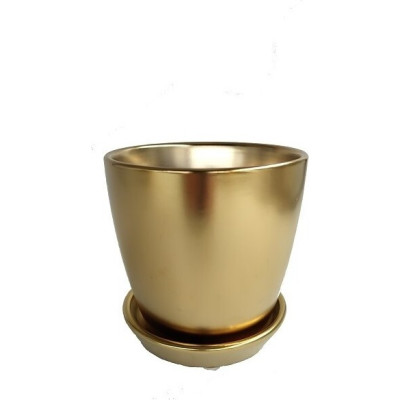 Doniczka Yide smukła złota mat