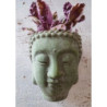 Doniczka Etno Budda zielona ścienna
