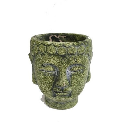 Doniczka Etno Budda zielona