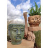 Doniczka Etno Budda zielona