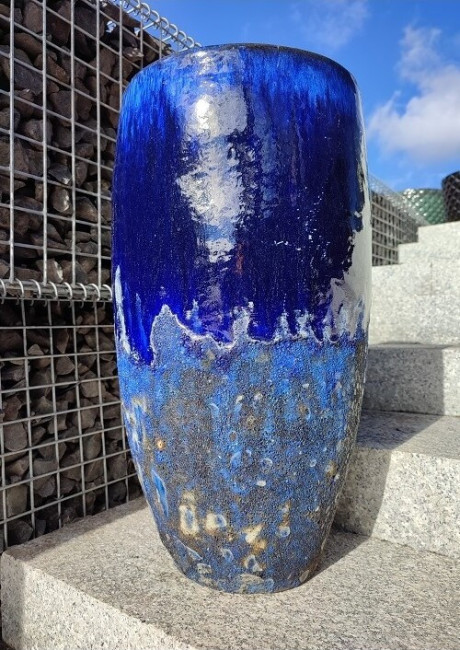 Wazon vulcano rant niebieski