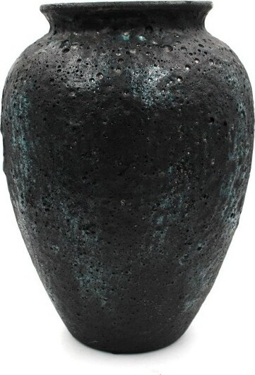 Wazon Volcanes czarno-niebieski duży