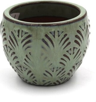 Doniczka Gingko mini beżowa