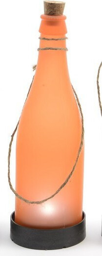 Lampa solarna ledowa wisząca w kształcie pomarańczowej butelki