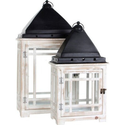 Latarnia prostokątna biała