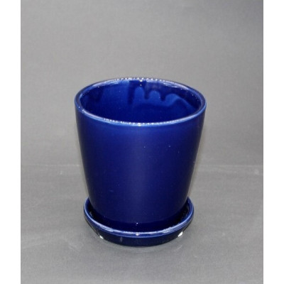 Doniczka Yide stożek granat połysk