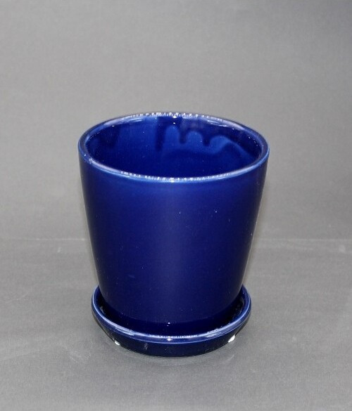 Doniczka Yide stożek granat połysk