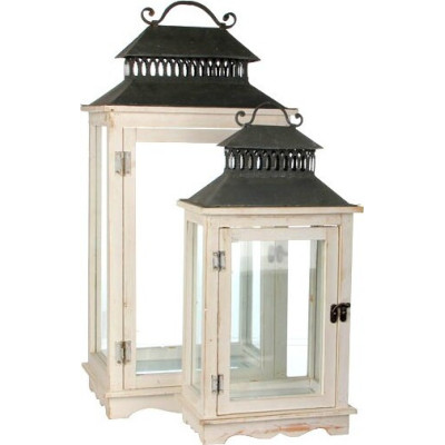 Biała latarnia prostokątna