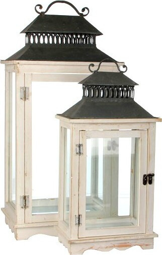 Biała latarnia prostokątna