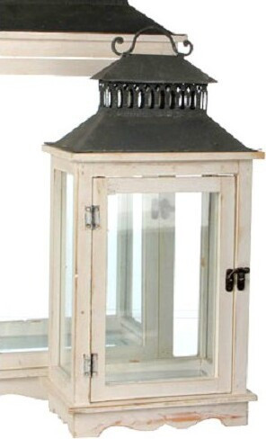 Biała latarnia prostokątna