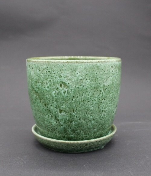 Doniczka LB zielony mech tynk dekor