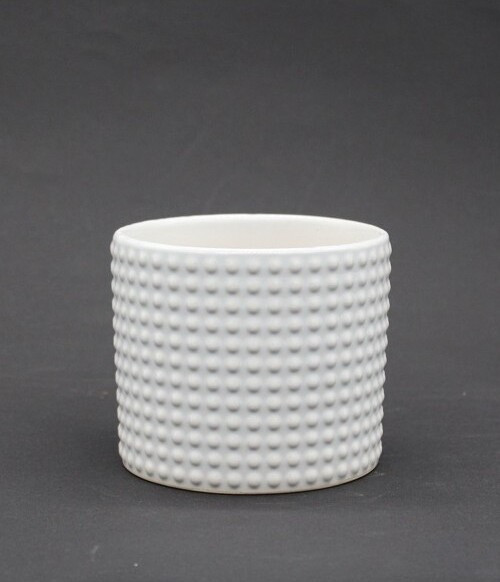 Doniczka Dot walec biała