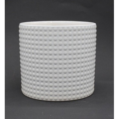 Doniczka Dot walec biała