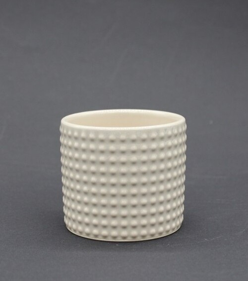 Doniczka Dot walec beż