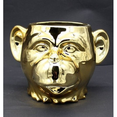 Doniczka Małpa złota