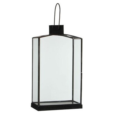 Latarnia metalowa prostokątna czarna