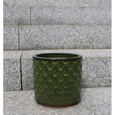 Donica walec Łuska zielona