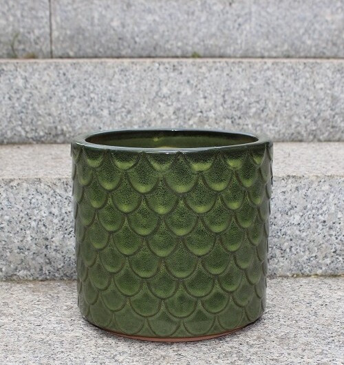 Donica walec Łuska zielona