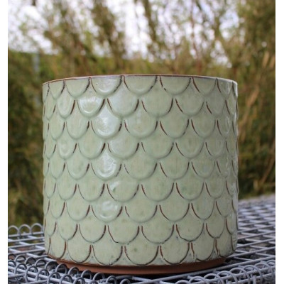 Donica walec Łuska jasna zieleń