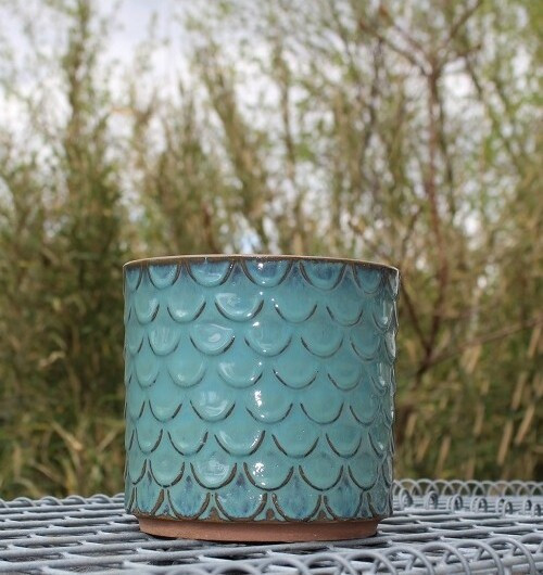 Donica walec Łuska morski błękit