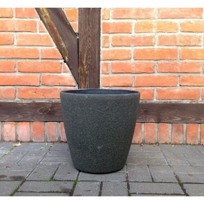 Donica okrągła czarna