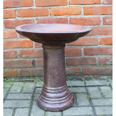 Poidło ceramiczne na nóżce ciemny brąz