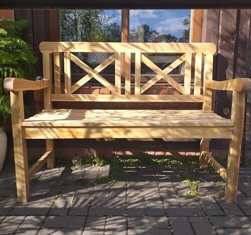 Ławka Cross back - 120 cm