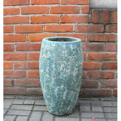 Wazon Atlantis Vulcano niebiesko-kremowy