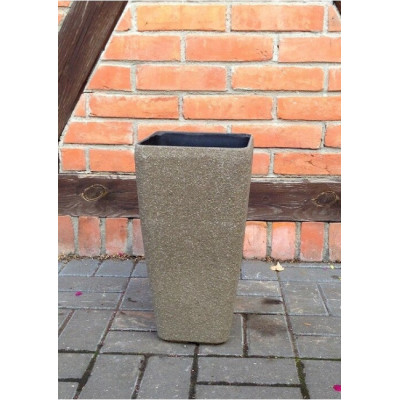 Donica kwadratowy wazon mokka