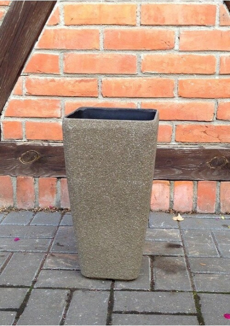 Donica kwadratowy wazon mokka