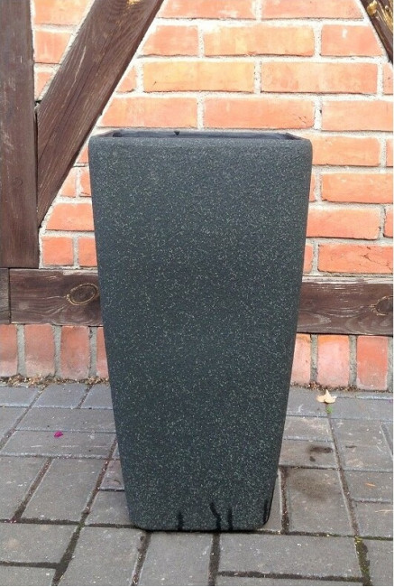 Donica kwadratowy wazon czarny