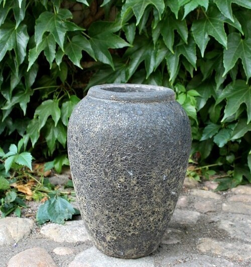 Donica Garden Old Vulcano wazon czarny