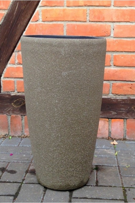 Donica okrągły wazon mokka