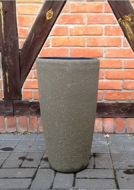 Donica okrągły wazon mokka