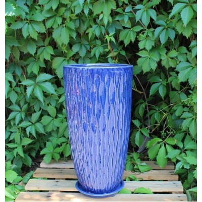 Wazon Vici Decor niebieski