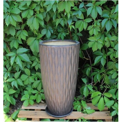 Wazon Vici Decor antyczny brąz