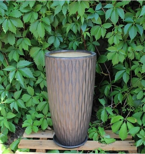 Wazon Vici Decor antyczny brąz