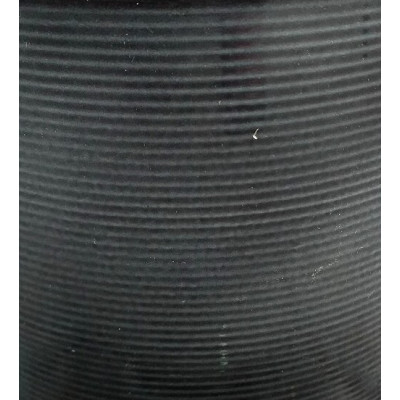 Doniczka wisząca walec prążkowany antracytowy Glass Grey