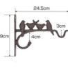 Żeliwo wieszak Ptaszki cztery