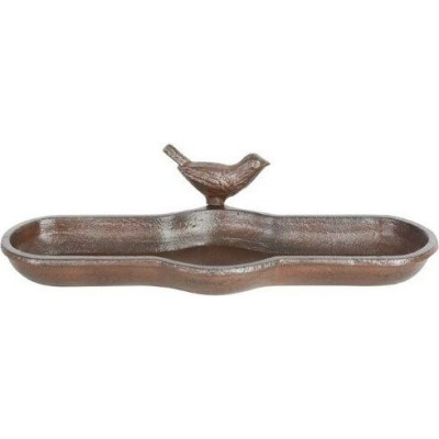 Żeliwo poidełko metalowe podłużne z ptaszkiem